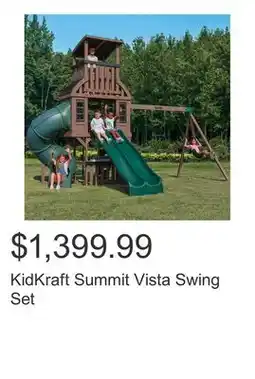 Costco KidKraft Summit Vista Swing Set offer