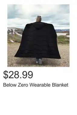 Costco Below Zero Wearable Blanket offer