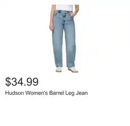 Costco Hudson Women's Barrel Leg Jean offer