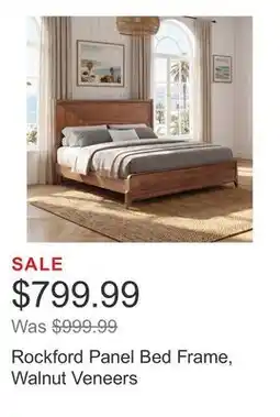 Costco Rockford Panel Bed Frame, Walnut Veneers offer