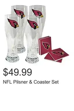 Costco NFL Pilsner & Coaster Set offer