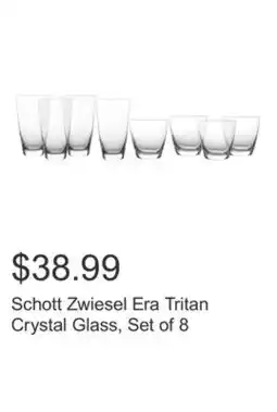Costco Schott Zwiesel Era Tritan Crystal Glass, Set of 8 offer