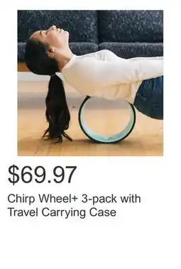 Costco Chirp Wheel+ 3-pack with Travel Carrying Case offer