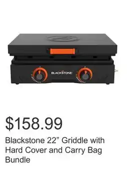 Costco Blackstone 22 Griddle with Hard Cover and Carry Bag Bundle offer