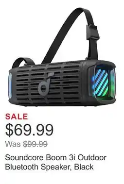 Costco Soundcore Boom 3i Outdoor Bluetooth Speaker, Black offer