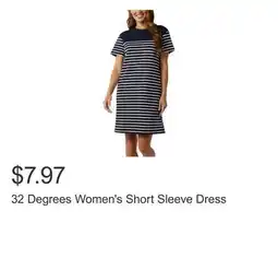 Costco 32 Degrees Women's Short Sleeve Dress offer