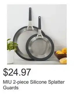 Costco MIU 2-piece Silicone Splatter Guards offer