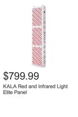 Costco KALA Red and Infrared Light Elite Panel offer