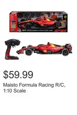 Costco Maisto Formula Racing R/C, 1:10 Scale offer