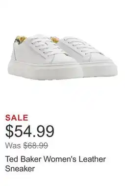 Costco Ted Baker Women's Leather Sneaker offer