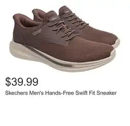 Costco Skechers Men's Hands-Free Swift Fit Sneaker offer
