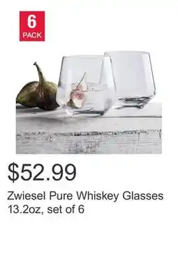 Costco Zwiesel Pure Whiskey Glasses 13.2oz, set of 6 offer