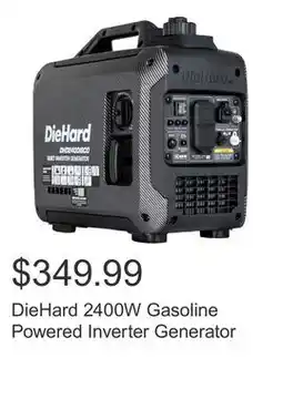 Costco DieHard 2400W Gasoline Powered Inverter Generator offer