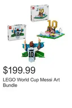 Costco LEGO World Cup Messi Art Bundle offer