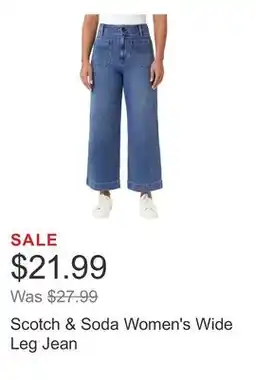 Costco Scotch & Soda Women's Wide Leg Jean offer