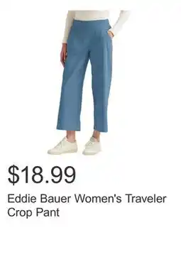 Costco Eddie Bauer Women's Traveler Crop Pant offer