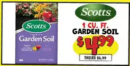 Ollie's SCOTTS 1 CU. FT. GARDEN SOIL offer
