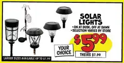 Ollie's SOLAR LIGHTS offer