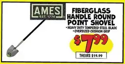 Ollie's AMES FIBERGLASS HANDLE ROUND POINT SHOVEL offer