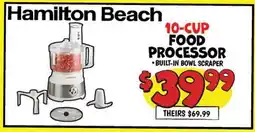 Ollie's Hamilton Beach 10-CUP FOOD PROCESSOR offer