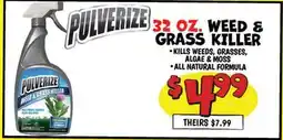 Ollie's PULVERIZE 32 OZ. WEED & GRASS KILLER offer