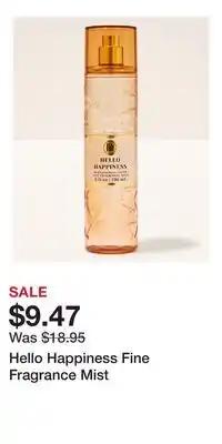 Bath & Body Works Hello Happiness Fine Fragrance Mist offer