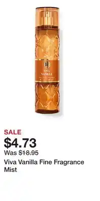 Bath & Body Works Viva Vanilla Fine Fragrance Mist offer