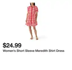 Belk Women's Short Sleeve Meredith Shirt Dress offer
