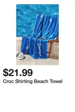 Belk Croc Shirting Beach Towel offer