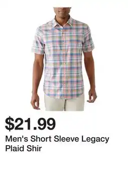 Belk Men's Short Sleeve Legacy Plaid Shir offer