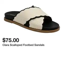Belk Clara Scalloped Footbed Sandals offer