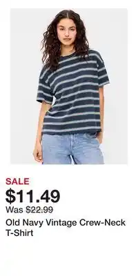 Old Navy Old Navy Vintage Crew-Neck T-Shirt offer