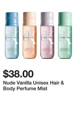 Belk Nude Vanilla Unisex Hair & Body Perfume Mist offer