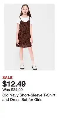 Old Navy Old Navy Short-Sleeve T-Shirt and Dress Set for Girls offer