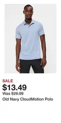 Old Navy Old Navy CloudMotion Polo offer