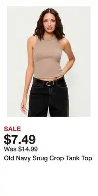 Old Navy Old Navy Snug Crop Tank Top offer