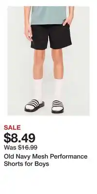 Old Navy Old Navy Mesh Performance Shorts for Boys offer