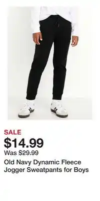 Old Navy Old Navy Dynamic Fleece Jogger Sweatpants for Boys offer