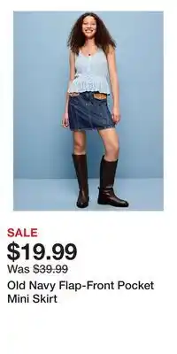 Old Navy Old Navy Flap-Front Pocket Mini Skirt offer