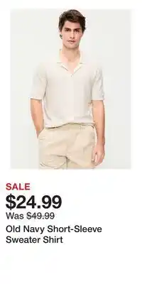 Old Navy Old Navy Short-Sleeve Sweater Shirt offer