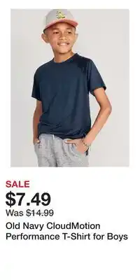 Old Navy Old Navy CloudMotion Performance T-Shirt for Boys offer