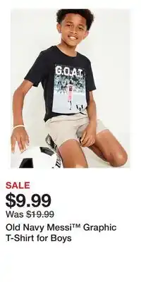 Old Navy Old Navy Messi Graphic T-Shirt for Boys offer