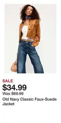 Old Navy Old Navy Classic Faux-Suede Jacket offer