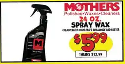Ollie's MOTHERS 24 OZ. SPRAY WAX offer