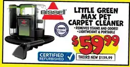 Ollie's LITTLE GREEN MAX PET CARPET CLEANER offer