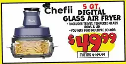 Ollie's Chefii 5 QT. DIGITAL GLASS AIR FRYER offer