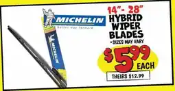 Ollie's 14- 28 HYBRID WIPER BLADES offer