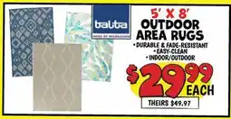 Ollie's 5' X 8' OUTDOOR AREA RUGS offer