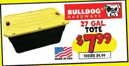 Ollie's BULLDOG HARDWARE 27 GAL. TOTE offer