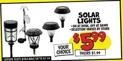 Ollie's SOLAR LIGHTS offer